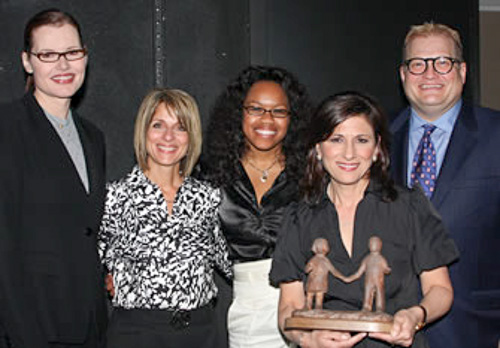 Geena Davis, Janis Spire, Katrina Walker, Nina Tassler and Drew Carey